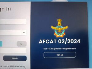 Read more about the article Air Force AFCAT 2/2024 : Online Application.